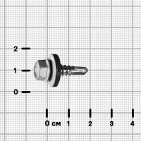 Саморезы по металлу оцинкованные 5.5x19 мм 100 шт. RAL 7004