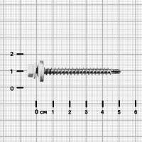 Саморезы по дереву оцинкованные 4.8x51 мм 4 шт. RAL 9003