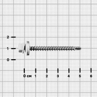 Саморезы по дереву оцинкованные 4.8x51 мм 40 шт. RAL 9003