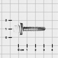 Саморезы по металлу оцинкованные 5.5x32 мм 6 шт. RAL 9003