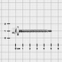 Саморезы по металлу оцинкованные 5.5x51 мм 4 шт. RAL 9003