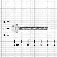 Саморезы по металлу оцинкованные 5.5x51 мм 40 шт. RAL 9003