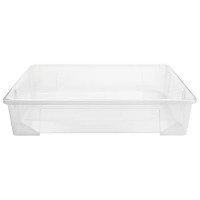 Ящик универсальный Tex-Box 78.5x58.5x17.2 см 61 л с крышкой полипропилен цвет прозрачный