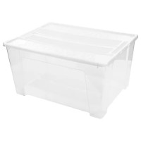 Ящик универсальный Tex-Box 78.5x58.8x40.5 см с крышкой полипропилен цвет прозрачный