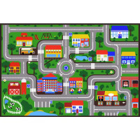 Ковер Joyland Город 120x180 см полиэстер A-5 цвет зеленый
