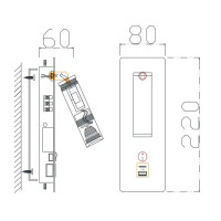 Настенный светильник светодиодный Freya FR5341WL-L3W 3 Вт USB цвет белый