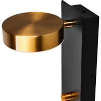 Настенный светильник светодиодный Freya Sol FR5346WL-L5BBZ 7 Вт USB цвет черный/латунь