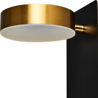 Настенный светильник светодиодный Freya Sol FR5346WL-L5BBZ 7 Вт USB цвет черный/латунь