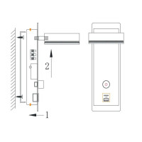Настенный светильник светодиодный Freya Sol FR5346WL-L5BBZ 7 Вт USB цвет черный/латунь