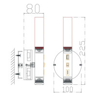 Настенный светильник светодиодный Freya Vela FR5342WL-L3B 3 Вт USB цвет черный