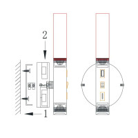 Настенный светильник светодиодный Freya Vela FR5342WL-L3B 3 Вт USB цвет черный