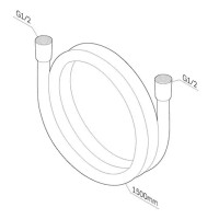 Шланг для душа AM.PM F04151L0 с защитой от перекручивания 1.5 м