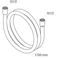 Шланг для душа AM.PM F04171L0 с защитой от перекручивания 1.75 м