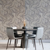 Обои флизелиновые Wallsecret Michelan коричневые 1.06 м 8851-26