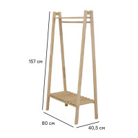 Вешалка напольная 80x157x40.5 см дерево