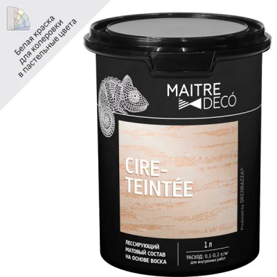 Лессирующий состав Maitre Deco Cire Teintee 1 л