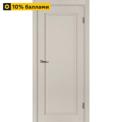 Дверь межкомнатная глухая с замком и петлями в комплекте Пьемонт 70x200 см HardFlex цвет платина светлая