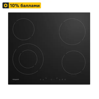 Электрическая варочная панель Hotpoint HR 6T2 C 59 см 4 конфорки цвет черный