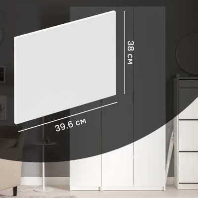 Дверь для шкафа Лион София 39.6x38x1.8 см ЛДСП цвет белый матовый