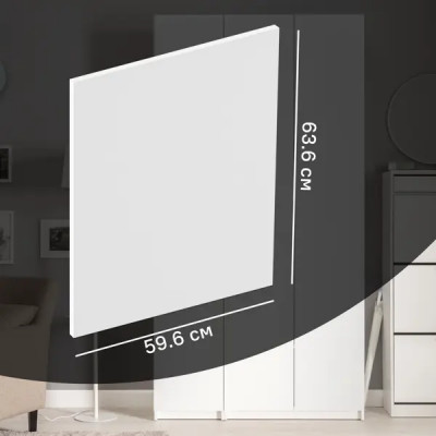 Дверь для шкафа Лион София 59.6x63.6x1.8 см ЛДСП цвет белый матовый