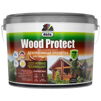Пропитка для дерева Dufa Wood Protect полуматовая белая 9 л