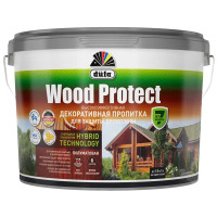 Пропитка для дерева Dufa Wood Protect полуматовая орех 9 л
