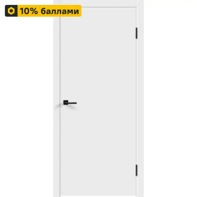 Дверь межкомнатная глухая Бланка 80x200 см эмаль цвет белый