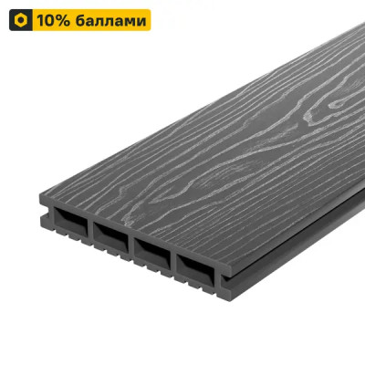 Террасная доска ДПК Decking цвет Дымчатый дуб 3000x150x24 мм двусторонняя вельвет/структура дерева 0.45 м²