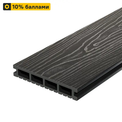 Террасная доска ДПК Decking цвет Жженый кедр 3000x150x24 мм двусторонняя вельвет/структура дерева 0.45 м²