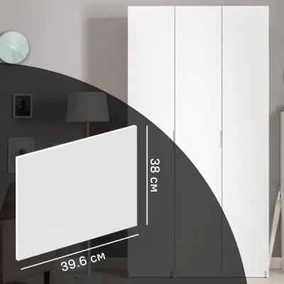 Дверь для шкафа Лион София 39.6x38x1.8 см ЛДСП цвет белый матовый