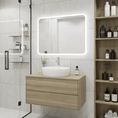 Зеркало для ванной Light LED с подсветкой и сенсором 80x60 см