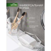 Мыльница Lemer Stellar STR03-TR, акрил, прозрачный