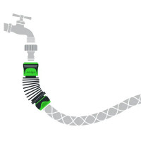 Коннектор поворотный для шланга Amigo 79050 1/2\