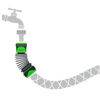 Коннектор поворотный для шланга Amigo 79052 3/4\