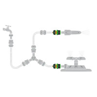 Коннектор для шланга с автостопом Amigo 79110 1/2\