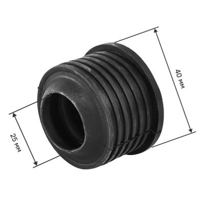 Манжета переходная трехлепестковая ДТРД ø25x40 мм цвет черный