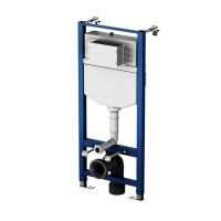 Комплект инсталляция с унитазом AM.PM Struktura FlashClean IS70151.9S1700, безободковый, с микролифтом, клавиша Pro цвет хром
