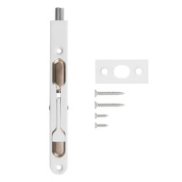 Шпингалет торцевой Edson EDS-401-140 12x16x140x13 мм, сталь, цвет белый