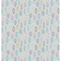 Скатерть Мажор Листья прямоугольная 160x135 см цвет серый