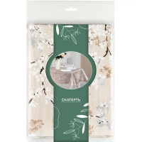 Скатерть Сакура 392-2 квадратная 137x160 см цвет бежевый