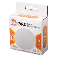 Лампа светодиодная Эра GX-7W-827-GX53 GX53 250 В 7 Вт круг 560 лм регулируемый теплый белый цвет света