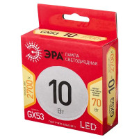 Лампа светодиодная Эра GX-10W-827-GX53 GX53 240 В 10 Вт круг 800 лм теплый белый цвет света