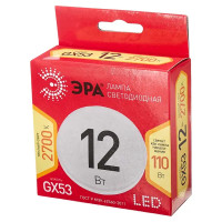 Лампа светодиодная Эра GX-12W-827-GX53 GX53 250 В 12 Вт круг 960 лм теплый белый цвет света