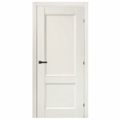 Дверь межкомнатная глухая с замком и петлями в комплекте Танганика 80x200 см CPL цвет белый