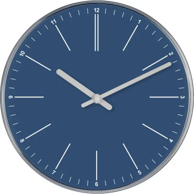 Часы настенные Troykatime круглые пластик цвет синий бесшумные ø30 см