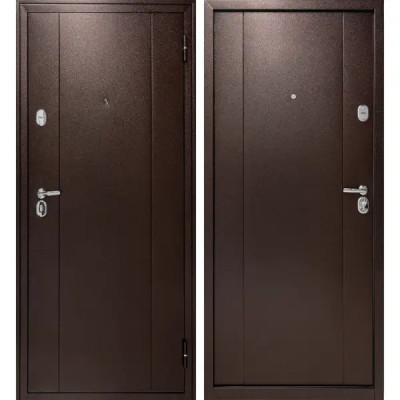 Дверь входная металлическая Форпост 74 95x205 см правая антик коричневый