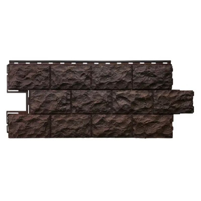 Панель фасадная полипропилен 472x1137 мм цвет темно-коричневый