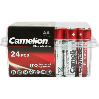 Батарейка алкалиновая Camelion Plus Alkaline LR6-PB24 AA 24 шт.