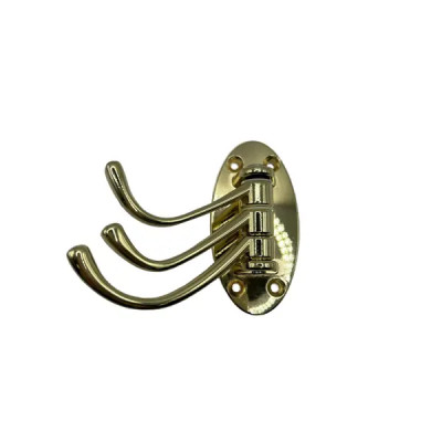 Мебельный крючок N00-N00-KG 10 см ЦАМ цвет золото