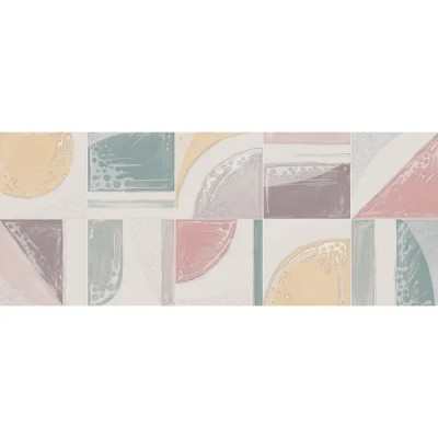 Декор настенный Azori Brillo 20.1x50.5 см глянцевый цвет разноцветный